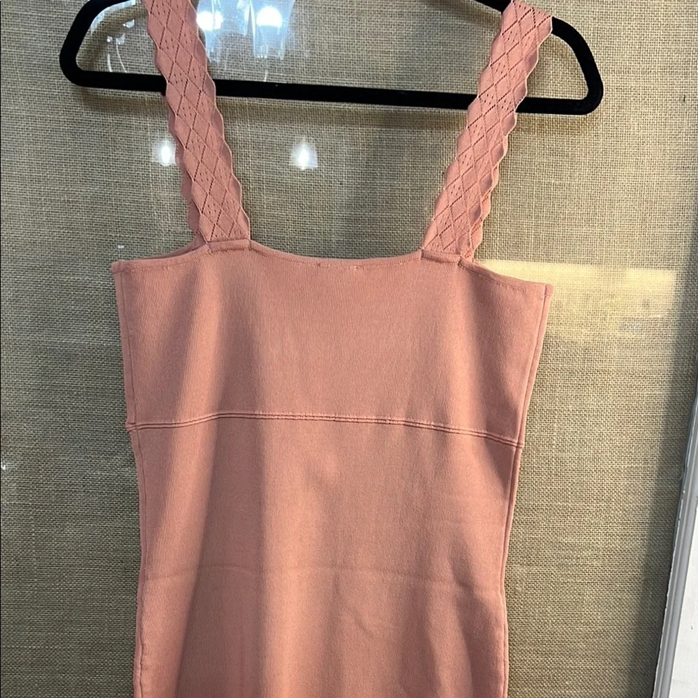 Hem & Thread- Pinky/ Mauve Knit Body-con Boutique Dress - Picture 7 of 7